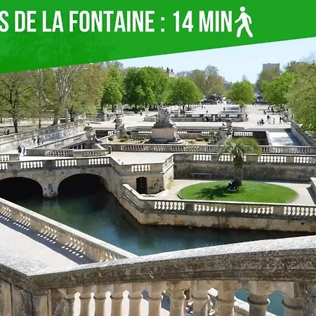 Lägenhet Le Paseo - Centre - Clim - Repos Et Balade Nîmes